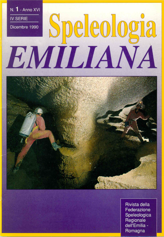 Speleologia Emiliana n° 1 - 1990