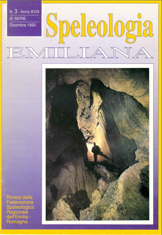 Speleologia Emiliana n° 3 - 1992
