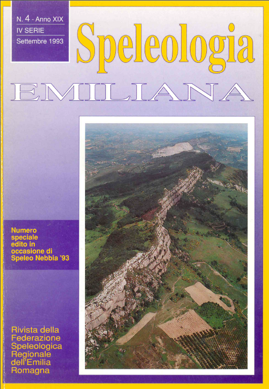 Speleologia Emiliana n° 4 - 1993